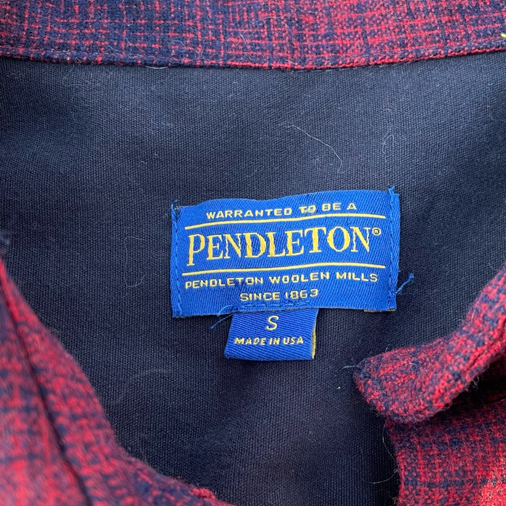 Pendleton Wool Plaid Button Down - Size S - image 5